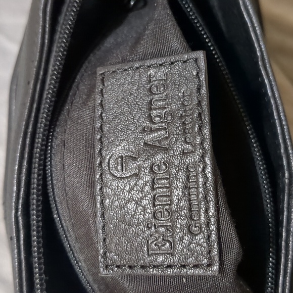 Etienne Aigner Black Leather Shoulder Bag - Picture 10 of 11